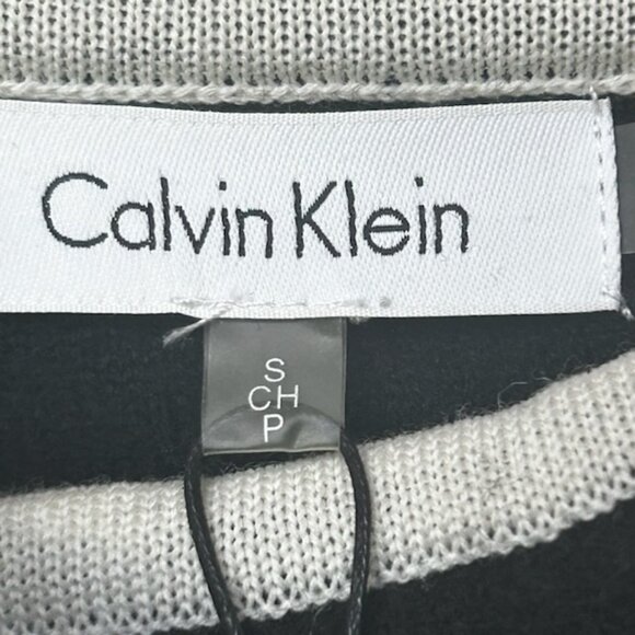 NWT Calvin Klein Single Clasp Open Front Cardigan Sweater Poncho Wool Blend - Picture 4 of 7